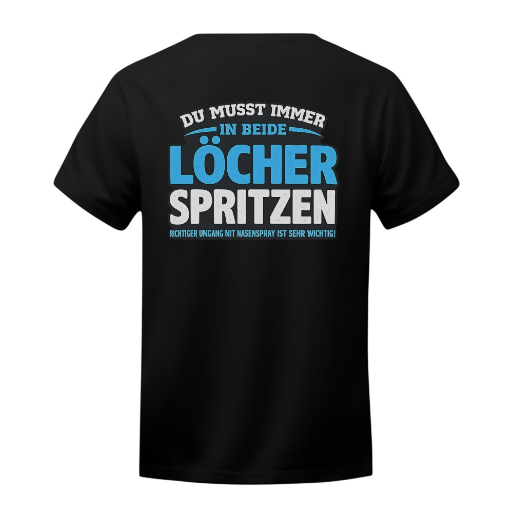 Beide Löcher - T-Shirt Backprint