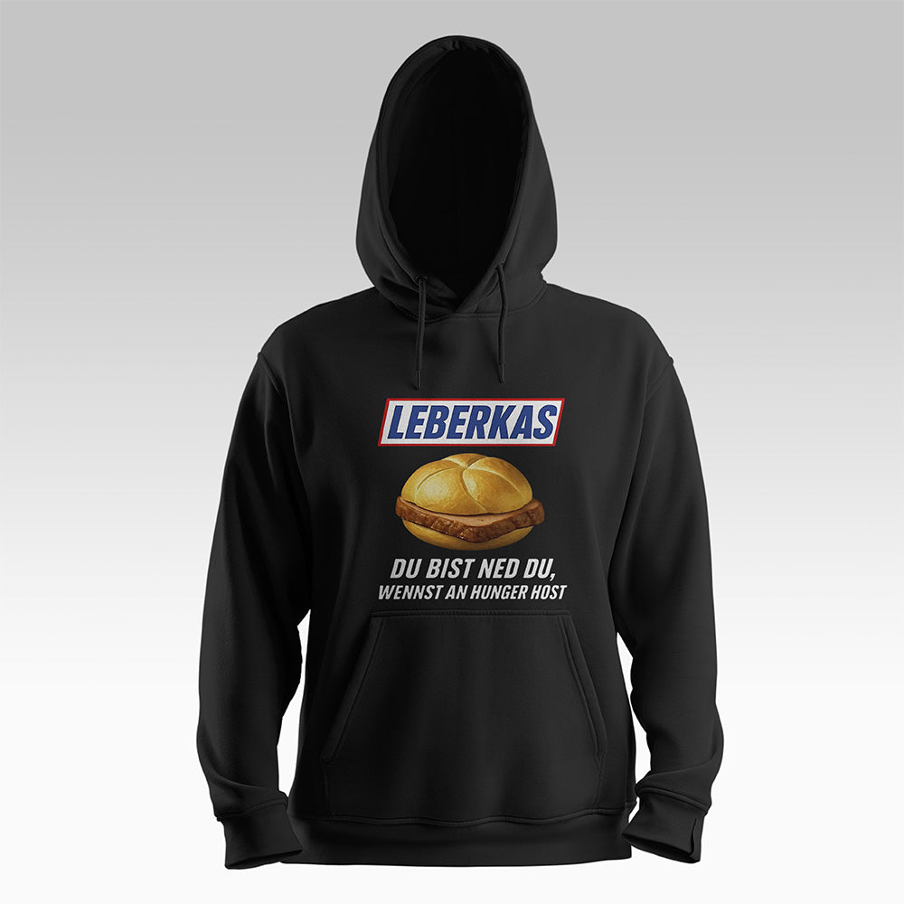 Leberkas Hoodie Schwarz