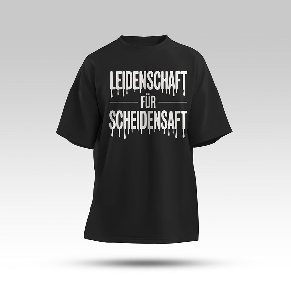 Leidenschaft Oversize Shirt Schwarz
