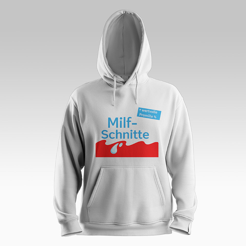 Milfschnitte Hoodie Weiß
