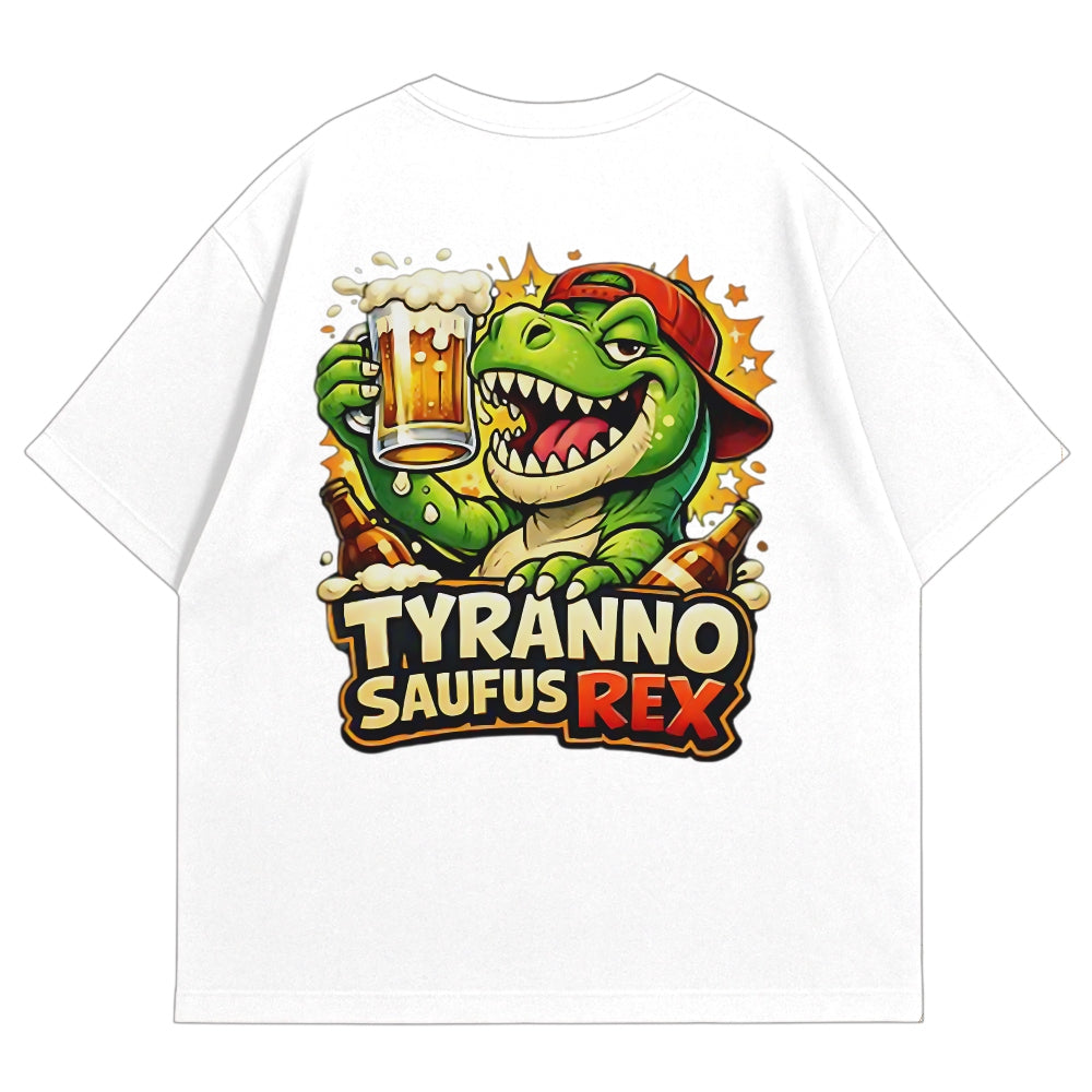 Tyranno Saufus Oversize Shirt Weiss