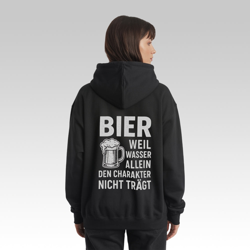 BIER TRÄGT CHARAKTER - Oversize Zipper Hoodie