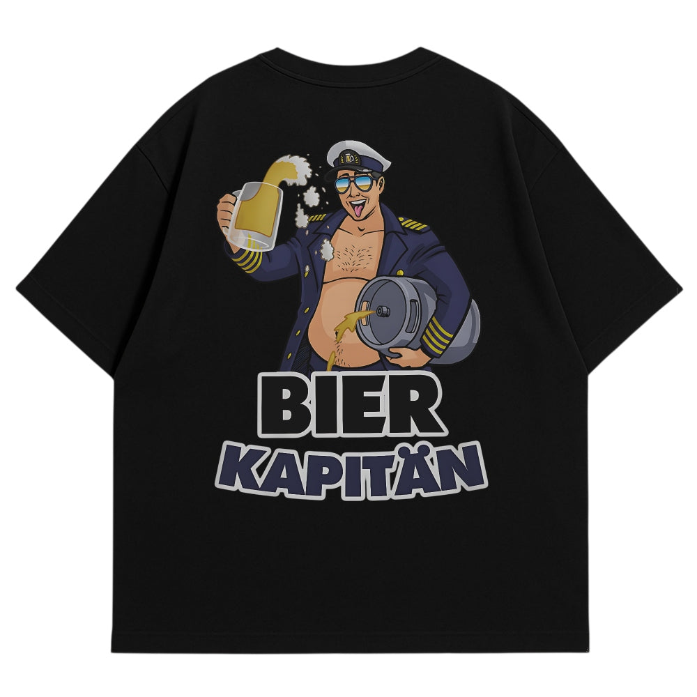 Bierkapitän Oversize Shirt Schwarz