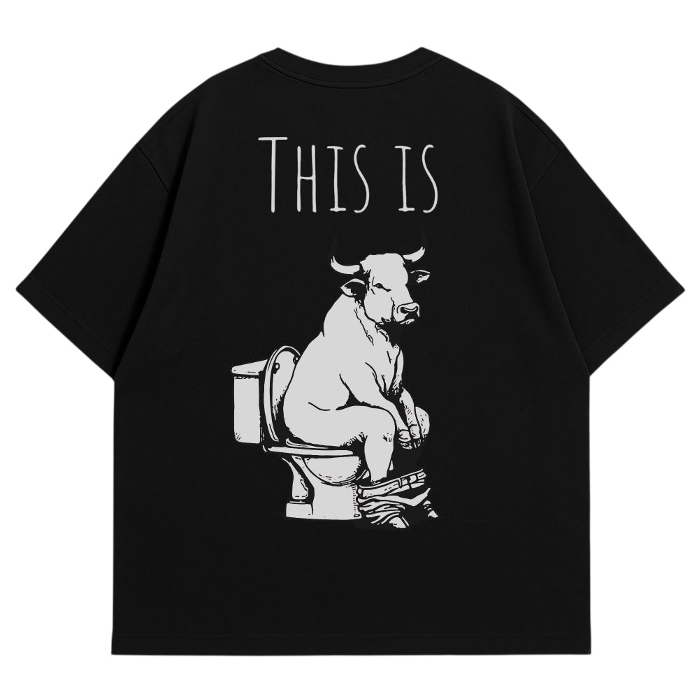 Bullshit Oversize Shirt Schwarz