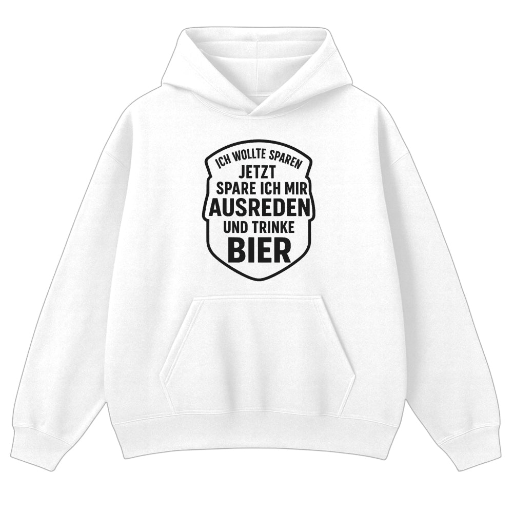 AUSREDEN SPAREN - Oversize Hoodie