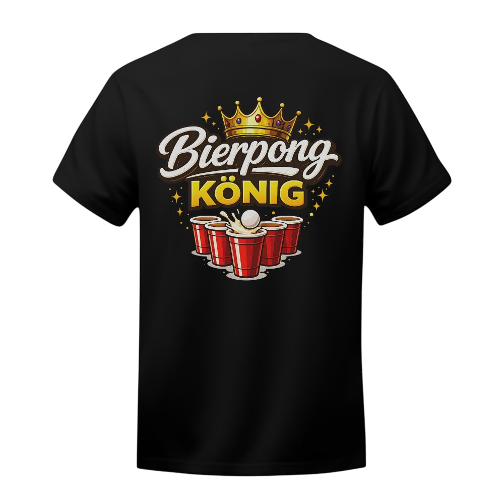 Bier Pong König - T-Shirt Backprint