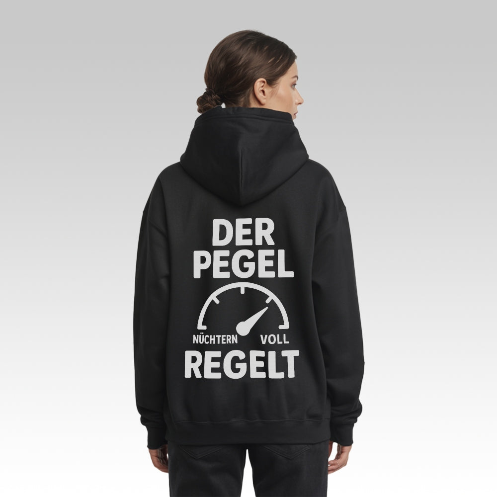 DER PEGEL REGELT - Oversize Zipper Hoodie
