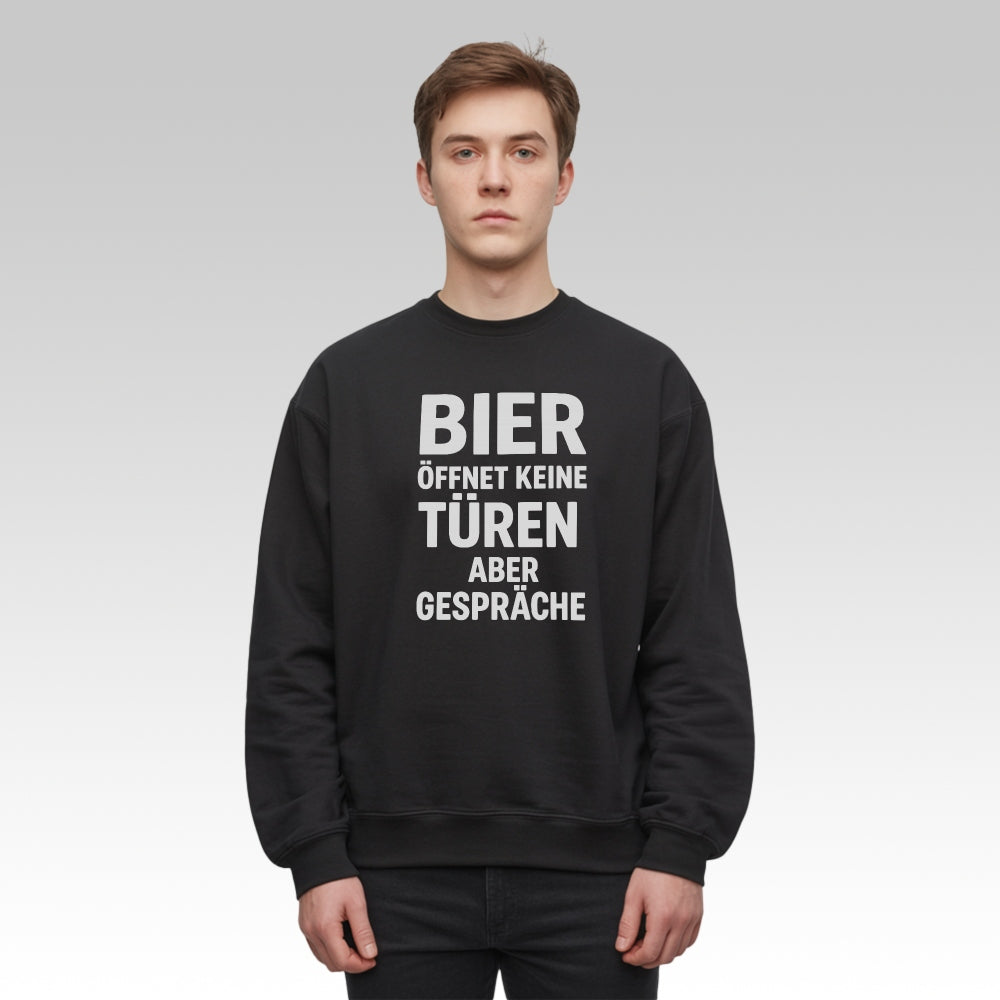 BIER ERÖFFNET GESPRÄCHE - Premium Sweatshirt