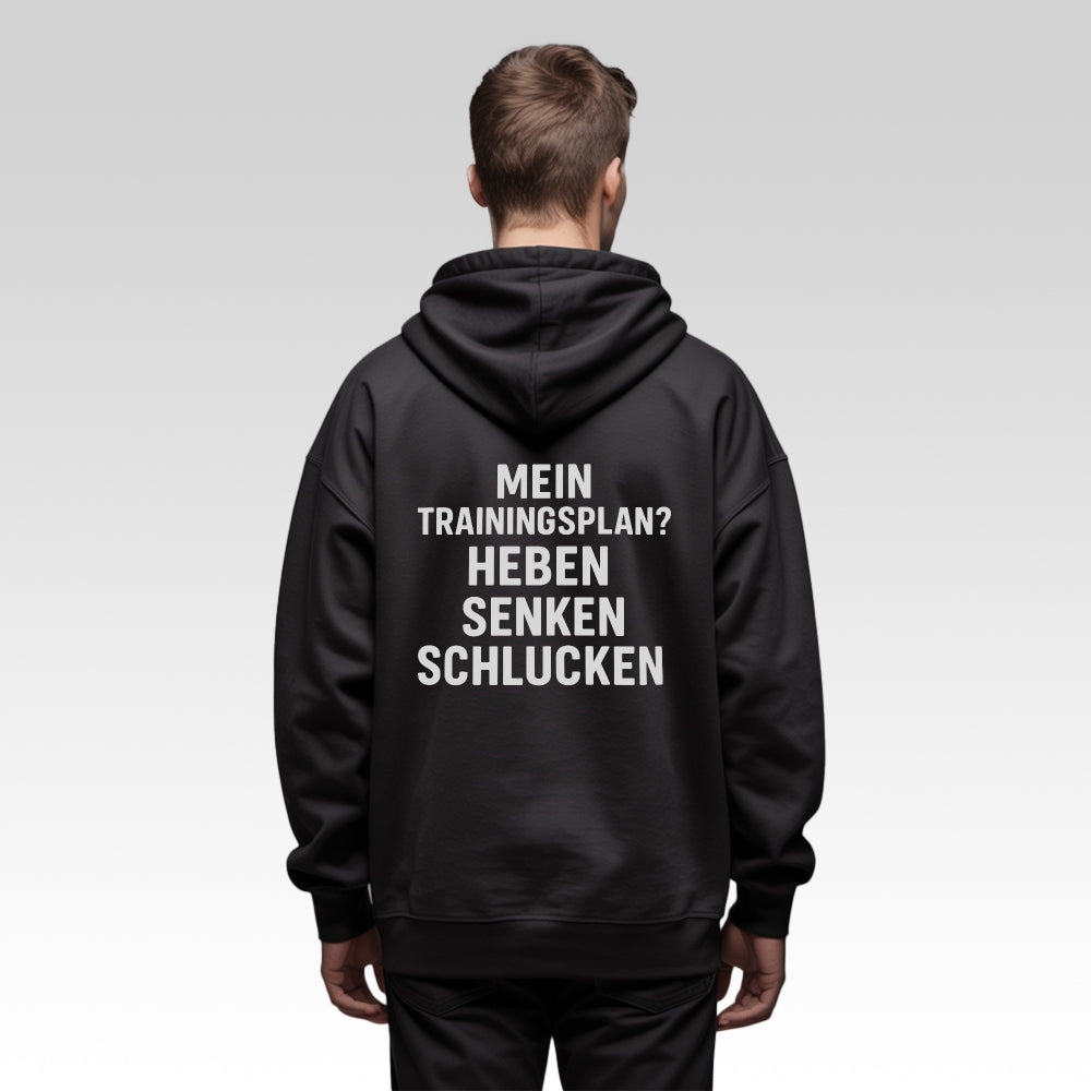TRAININGSPLAN - Oversize Zipper Hoodie