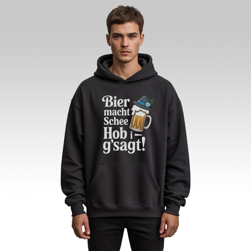 BIER MACHT SCHEE - Oversize Hoodie