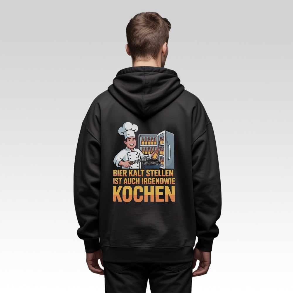 GEHOBENER KOCH - Oversize Zipper Hoodie