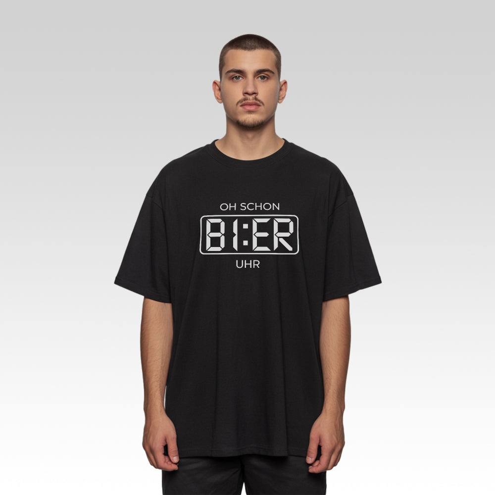 BIER UHR - Oversize T-Shirt