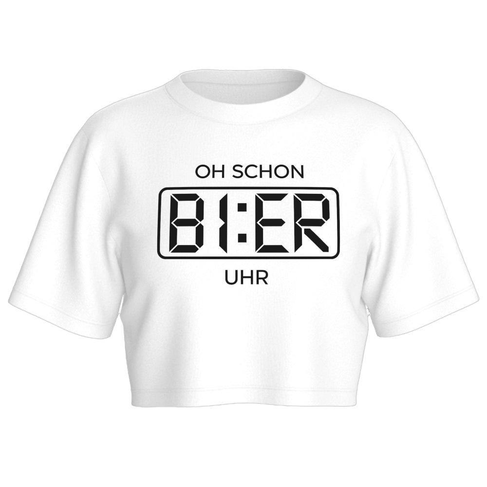 BIER UHR - Oversize Crop-Top