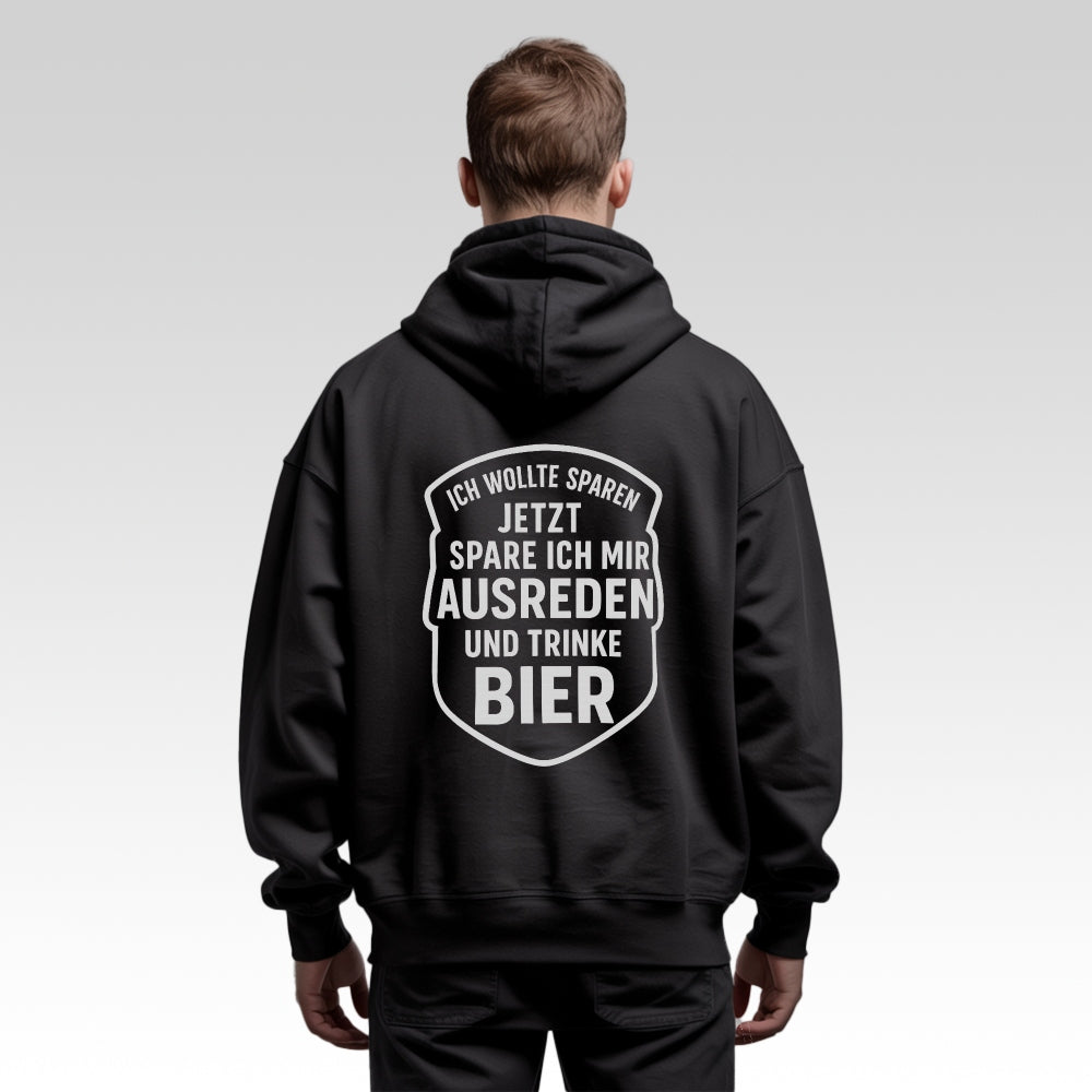 AUSREDEN SPAREN - Oversize Zipper Hoodie
