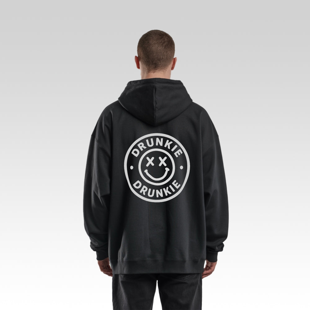 DRUNKIE BADGE - Oversize Zipper Hoodie