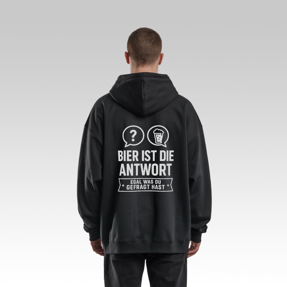 SELBE ANTWORT - Oversize Zipper Hoodie