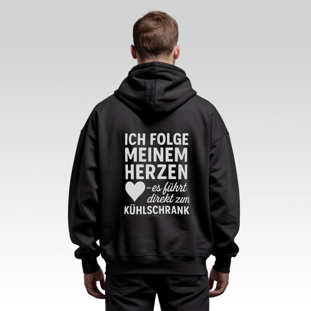 FOLGEN DEINEM HERZEN - Oversize Zipper Hoodie
