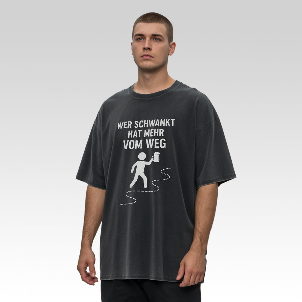 DER RÜCKWEG - Oversize T-Shirt