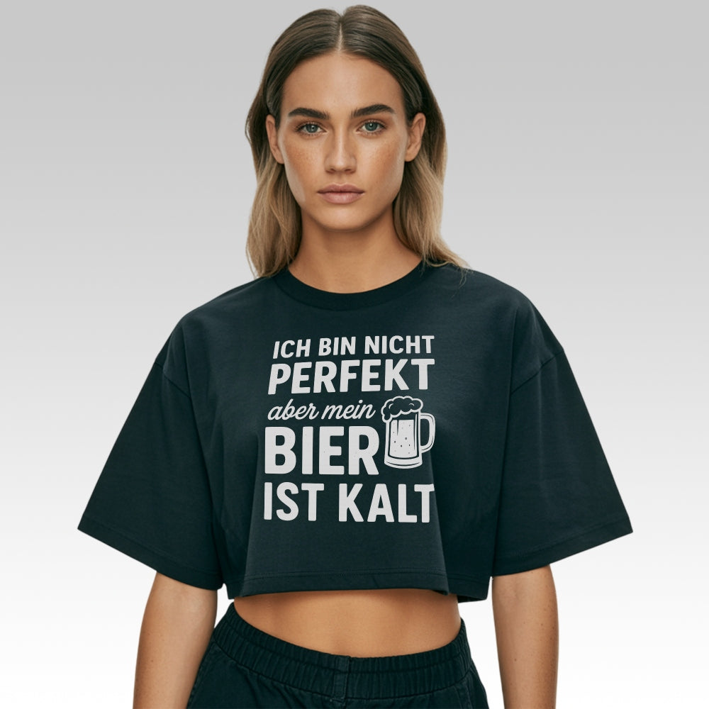 KALTES BIER - Oversize Crop-Top