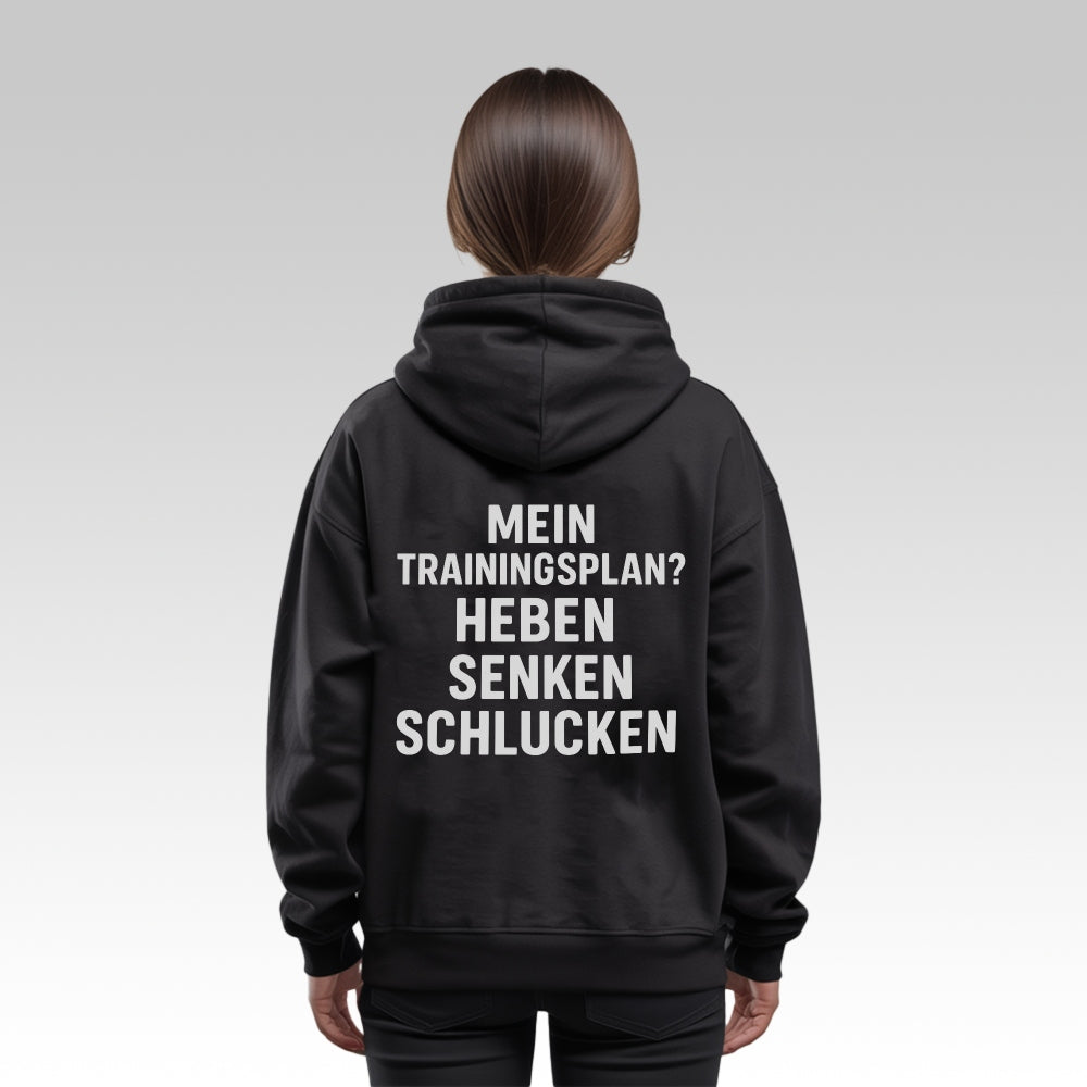 TRAININGSPLAN - Oversize Zipper Hoodie