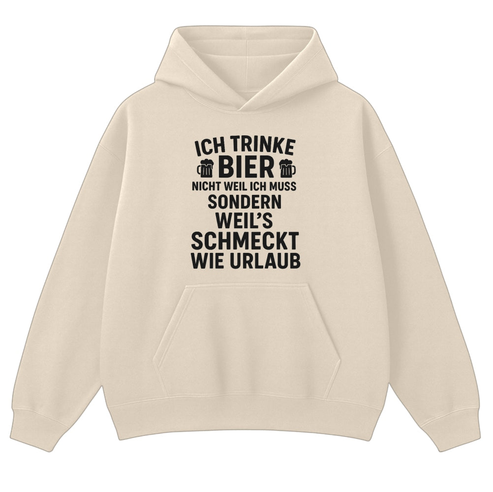 Schmeckt wie Urlaub - Oversize Hoodie