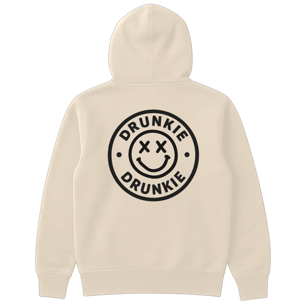 DRUNKIE BADGE - Oversize Zipper Hoodie