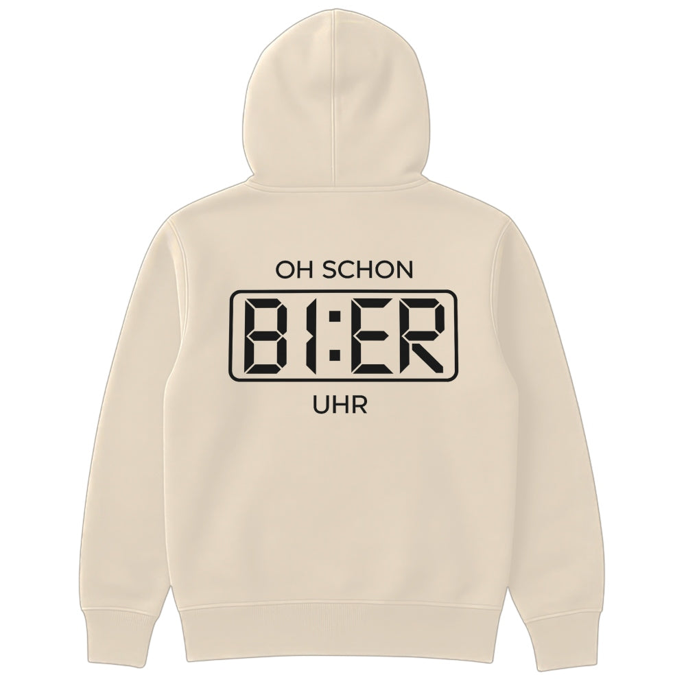 BIER UHR - Oversize Zipper Hoodie