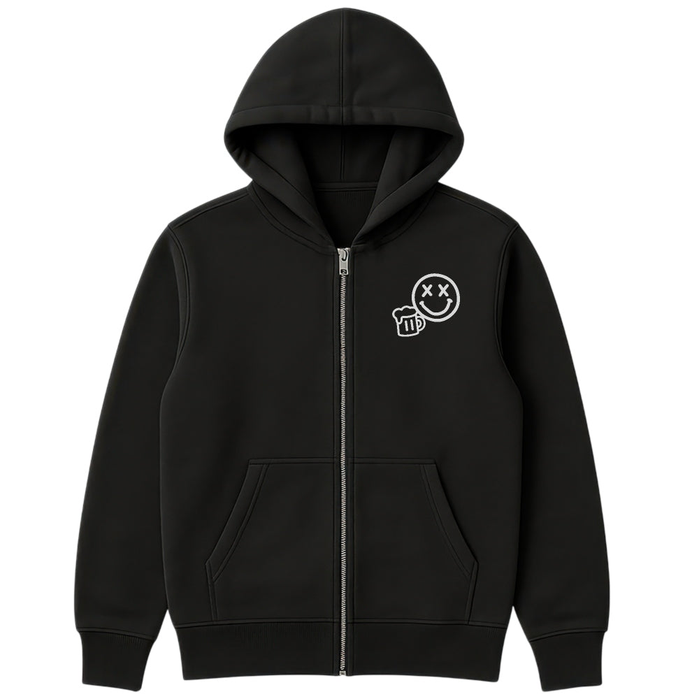 DRUNKIE BEER - Oversize Zipper Hoodie