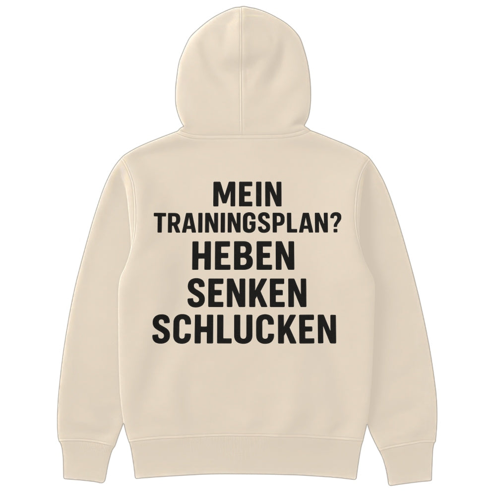 TRAININGSPLAN - Oversize Zipper Hoodie