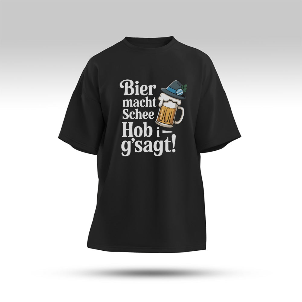 BIER MACHT SCHEE - Oversize T-Shirt