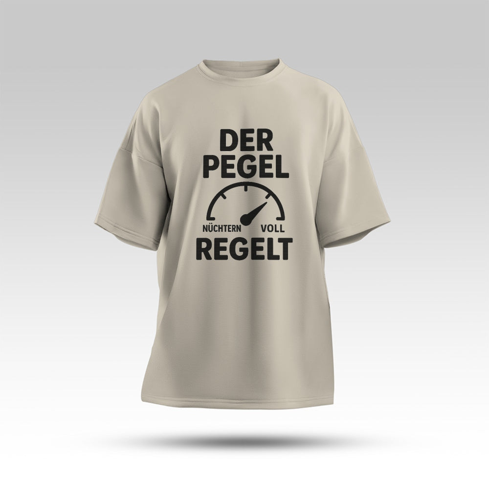 DER PEGEL REGELT - Oversize T-Shirt