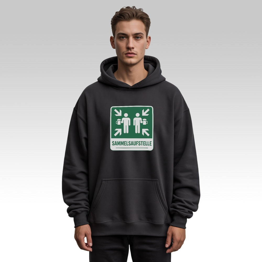 SAMMELSAUFSTELLE - Oversize Hoodie