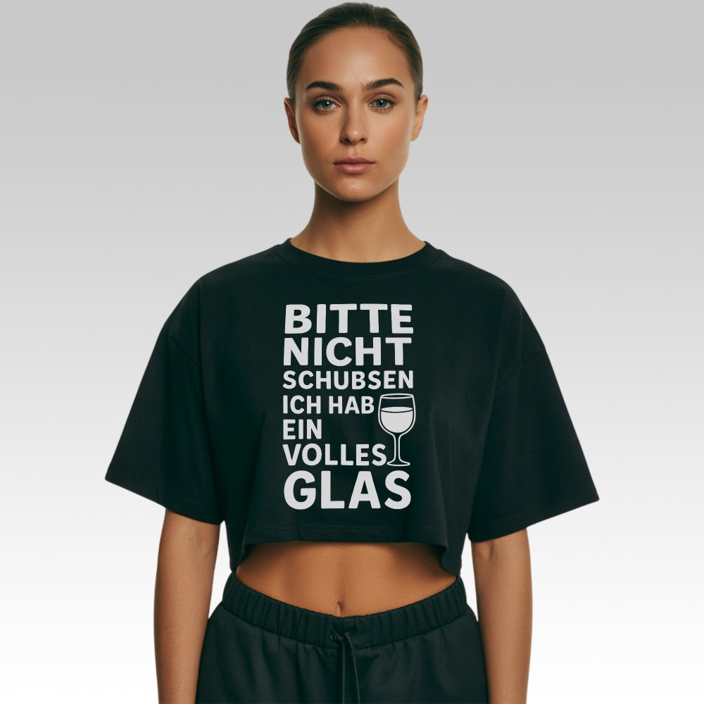 VOLLES GLAS - Oversize Crop-Top