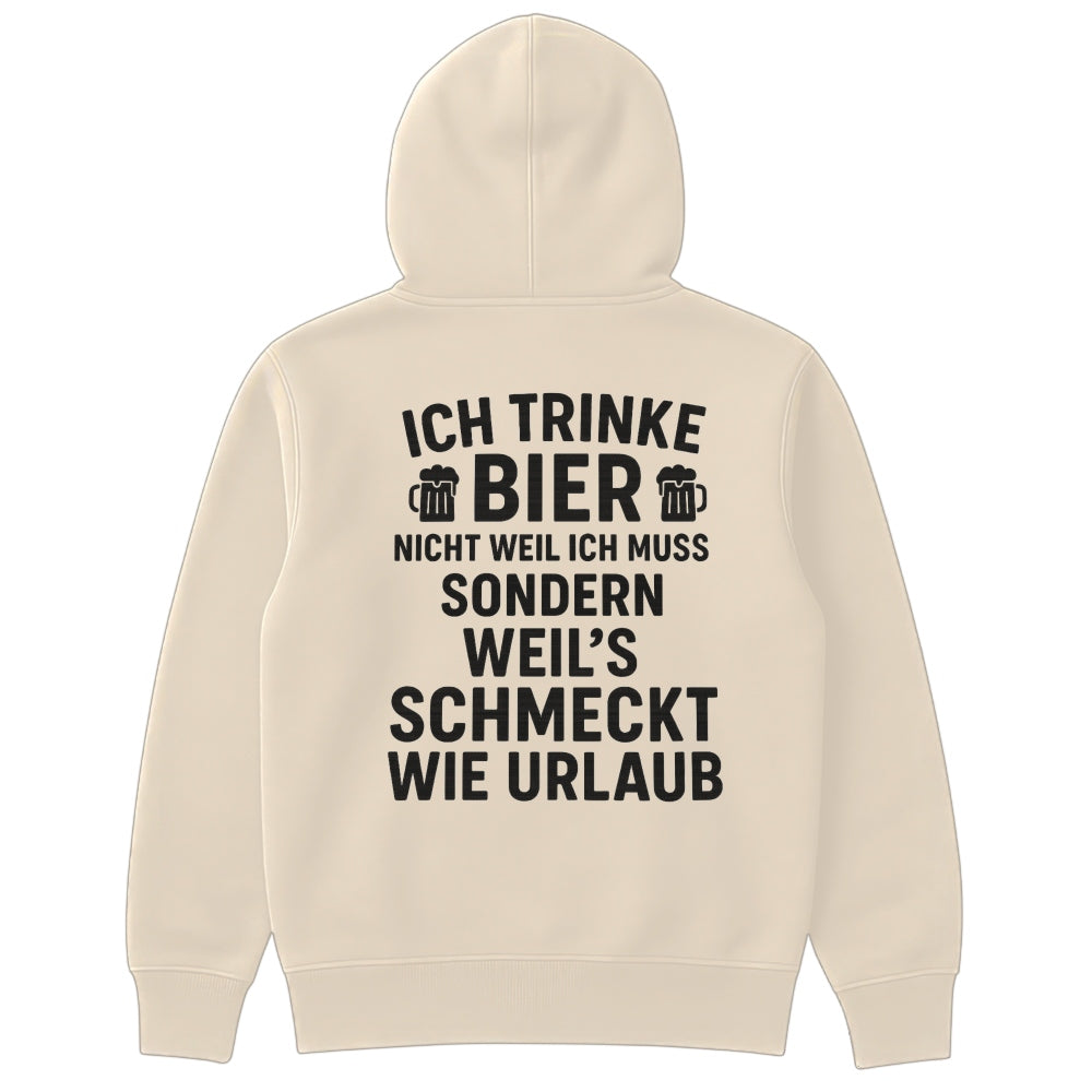 SCHMECKT WIE URLAUB - Oversize Zipper Hoodie