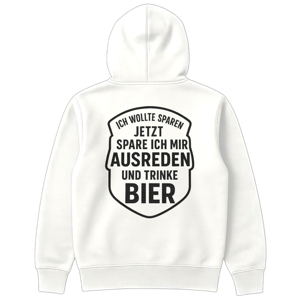 AUSREDEN SPAREN - Oversize Zipper Hoodie
