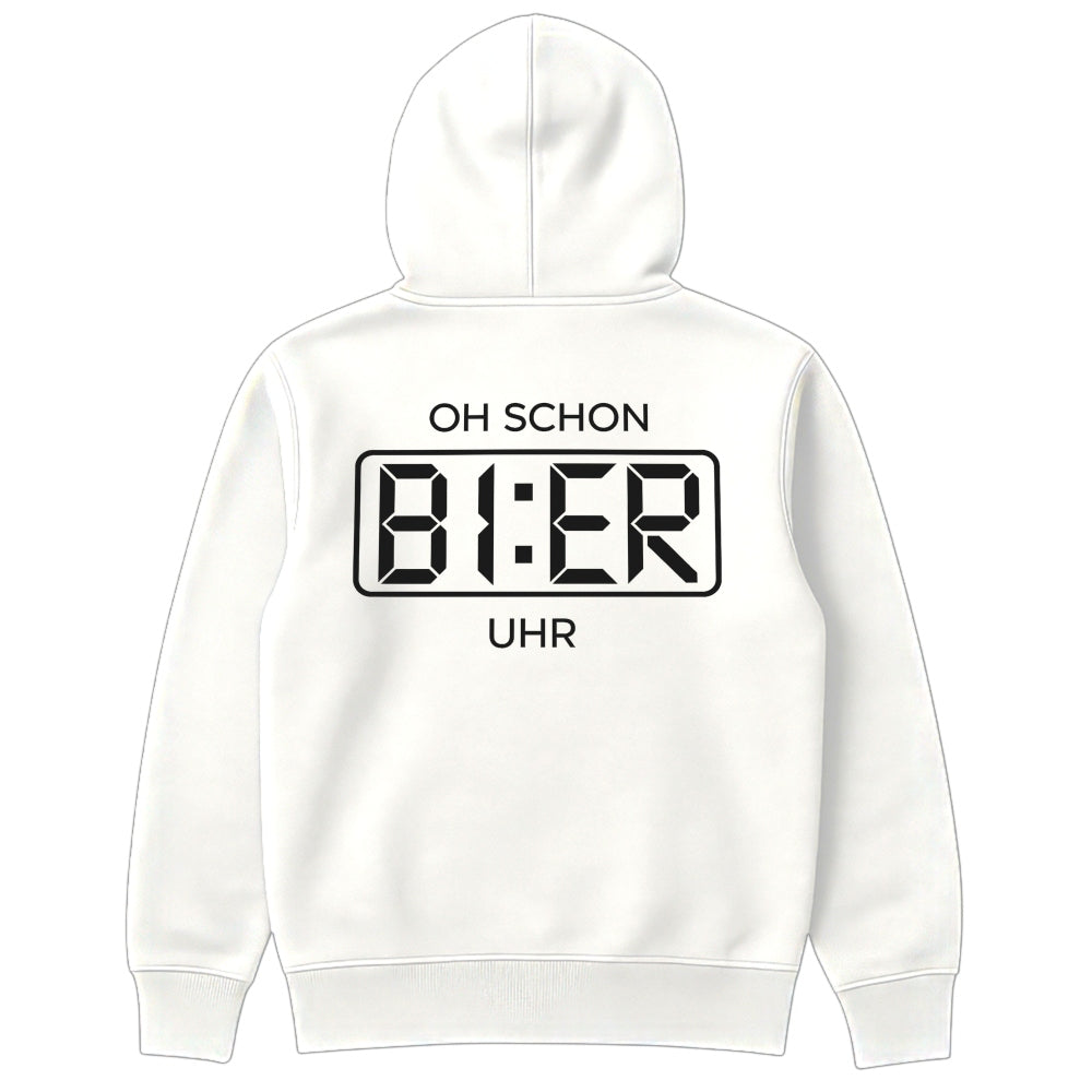 BIER UHR - Oversize Zipper Hoodie