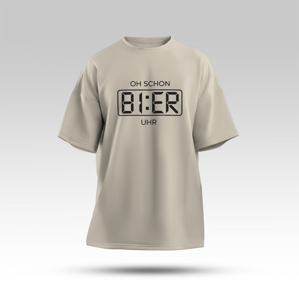 BIER UHR - Oversize T-Shirt