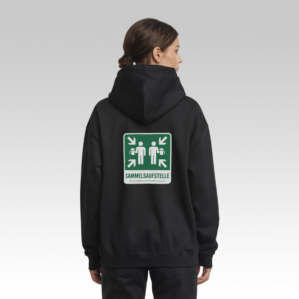 SAMMELSAUFSTELLE - Oversize Zipper Hoodie