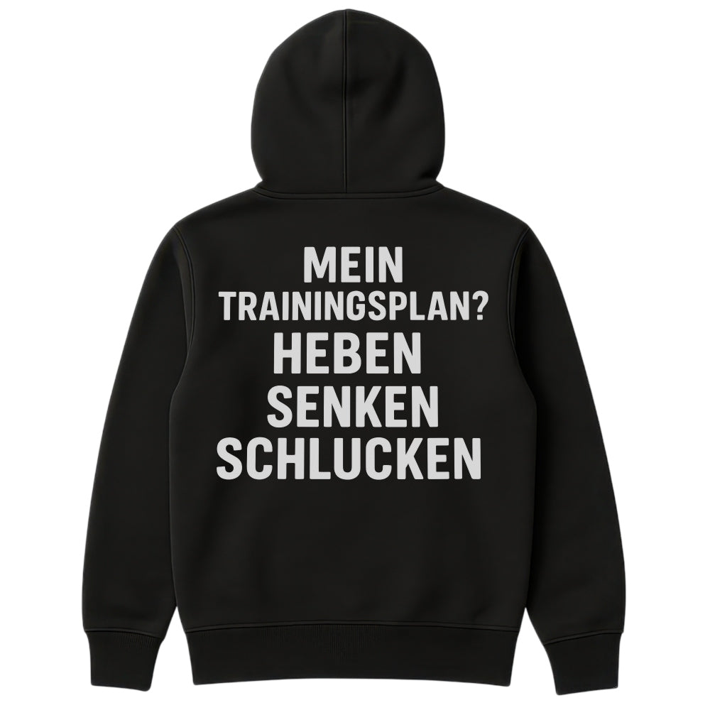 TRAININGSPLAN - Oversize Zipper Hoodie