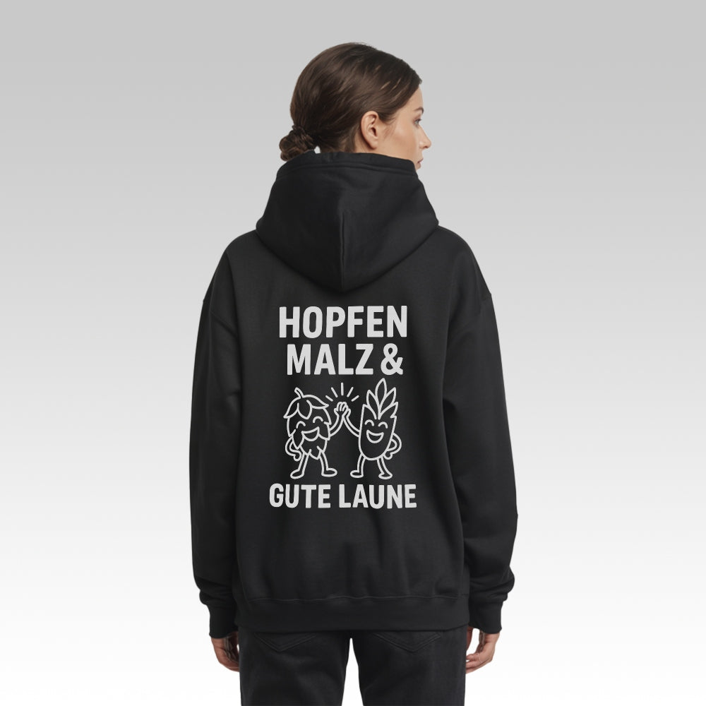 GUTE LAUNE - Oversize Zipper Hoodie