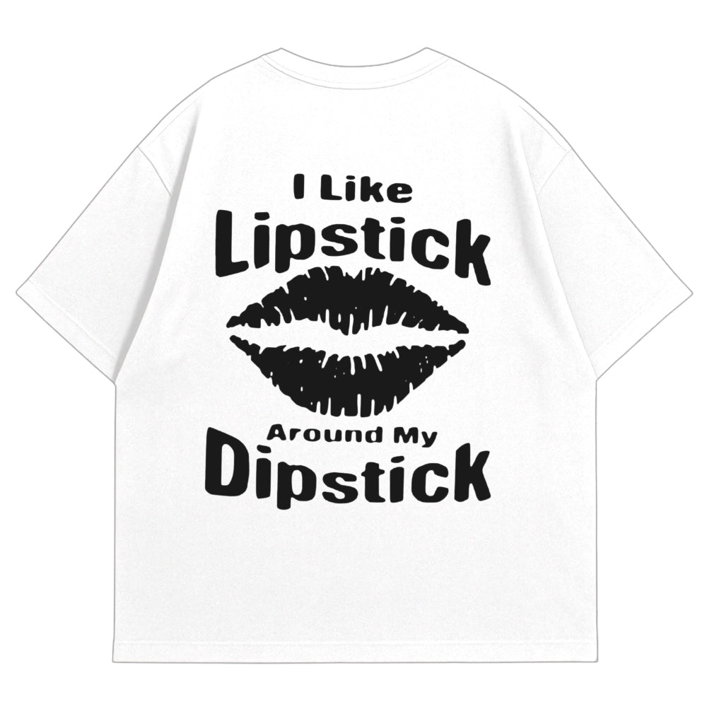 Lipstick Oversize T-Shirt (Backprint)
