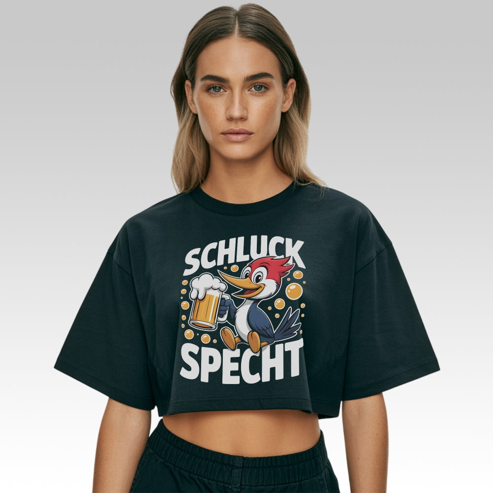 SCHLUCKSPECHT - Oversize Crop-Top