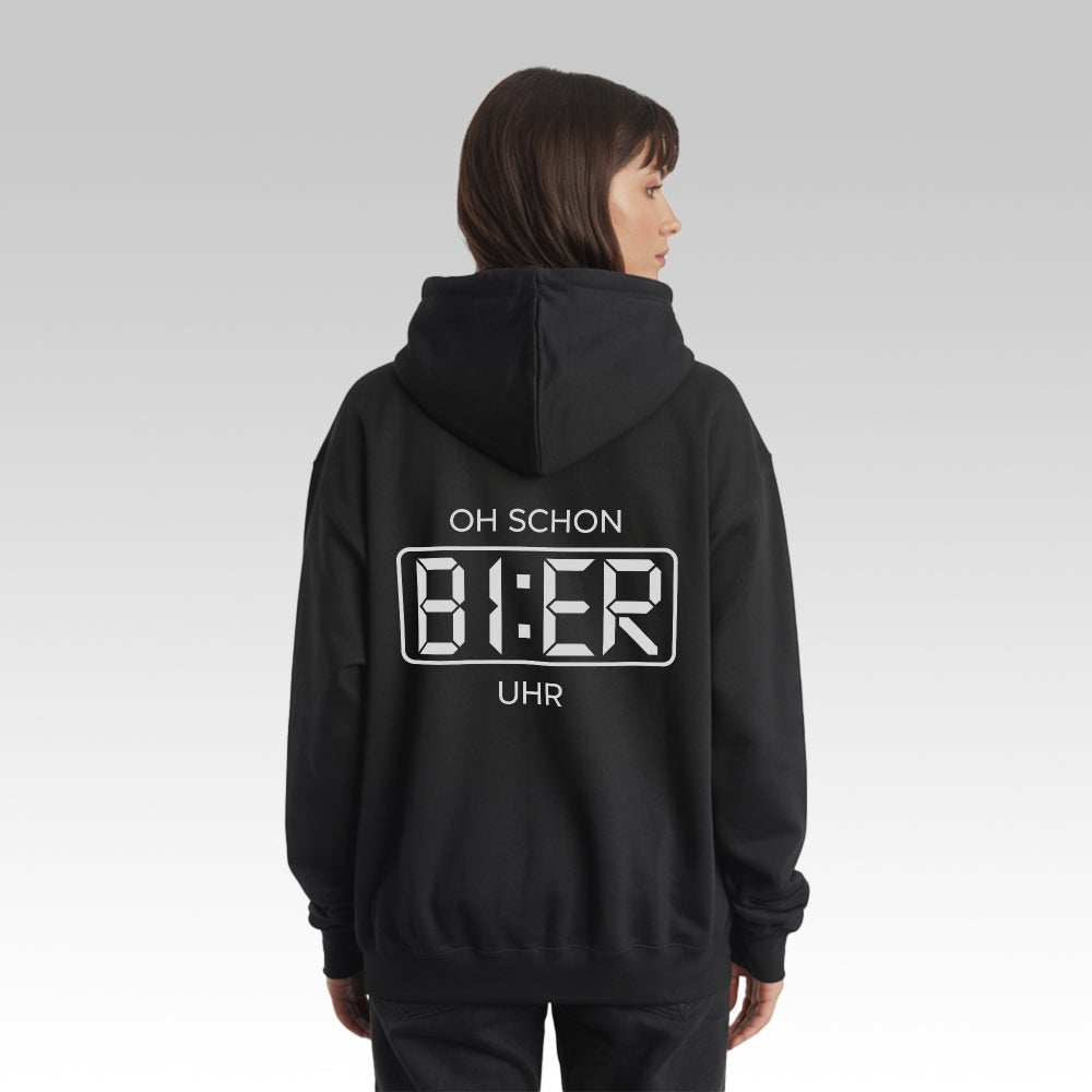 BIER UHR - Oversize Zipper Hoodie
