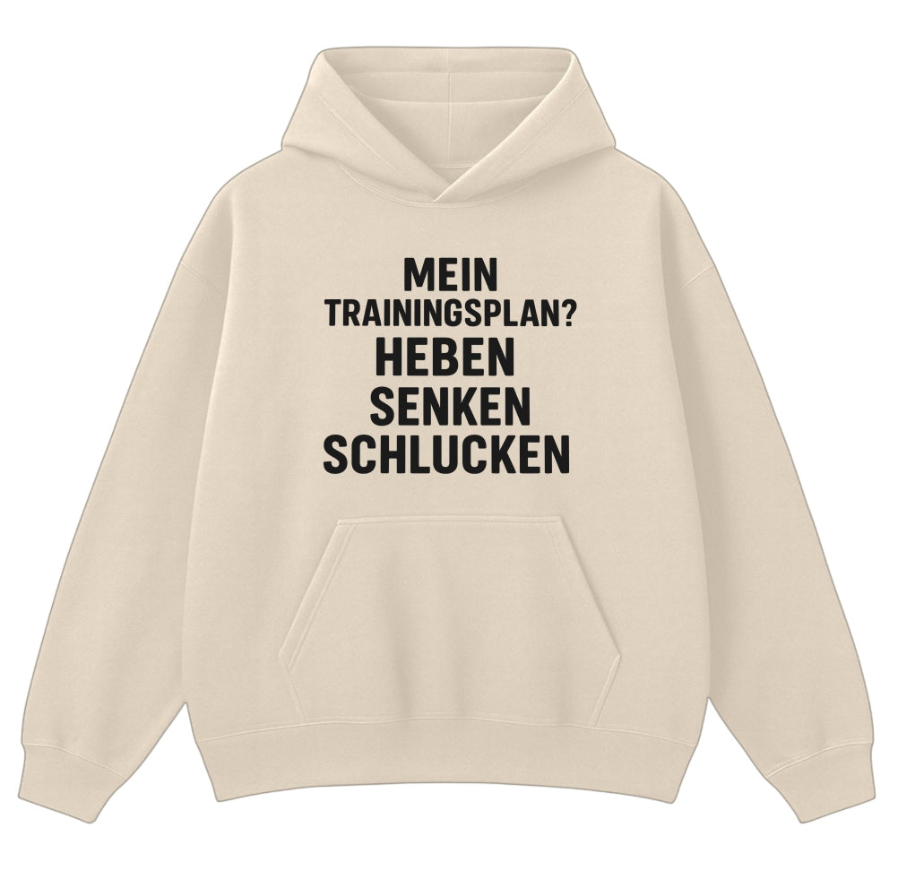 TRAININGSPLAN - Oversize Hoodie