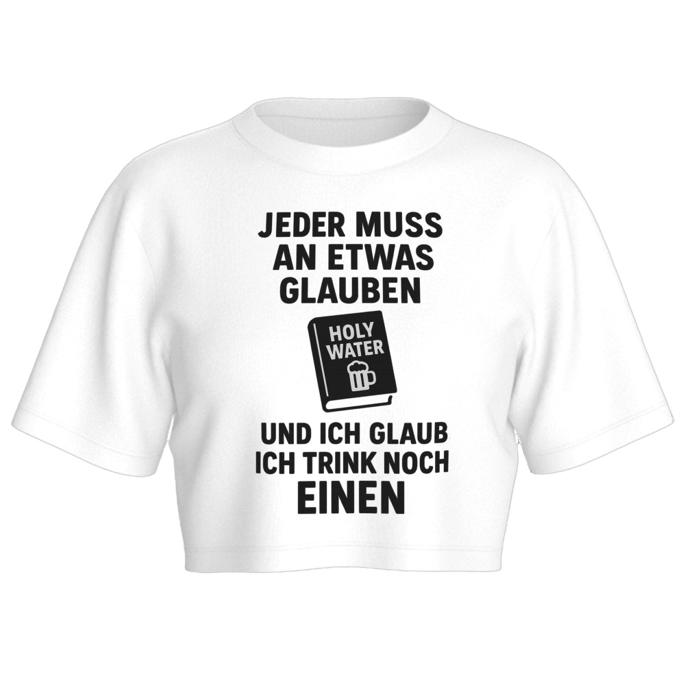 HOLY WATER - Oversize Crop-Top