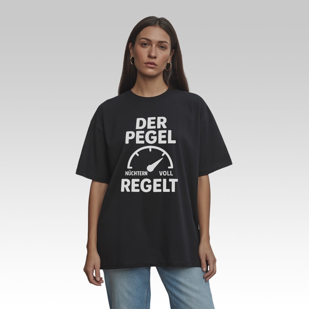 DER PEGEL REGELT - Oversize T-Shirt