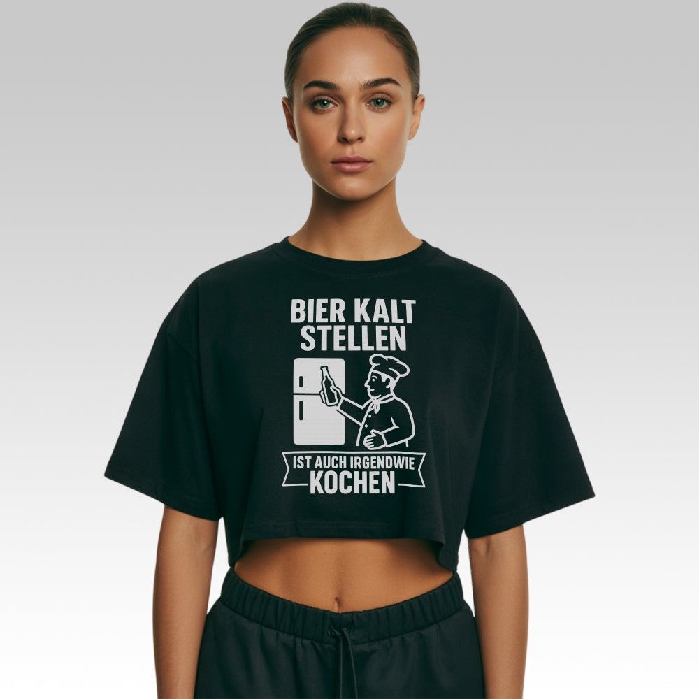 IRGENDWIE KOCHEN - Oversize Crop-Top