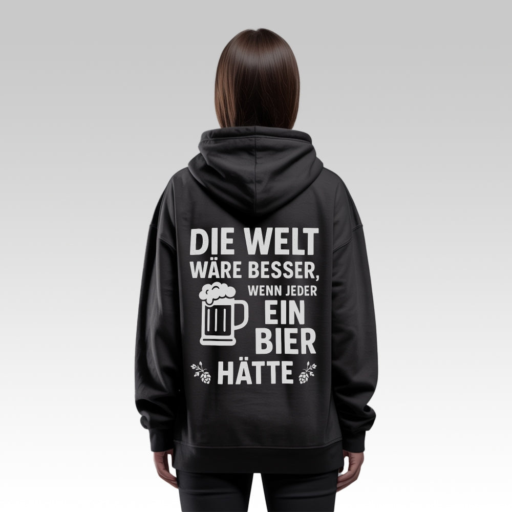 BESSERE WELT - Oversize Zipper Hoodie