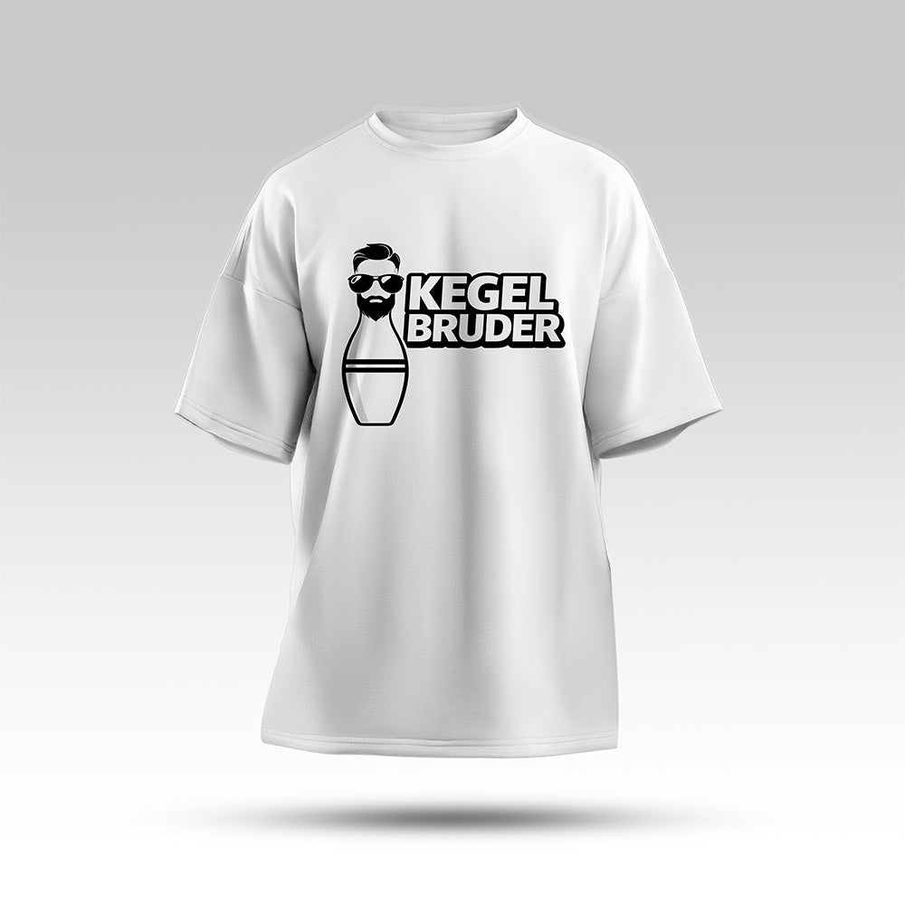 Kegelbruder Oversize Shirt Weiß