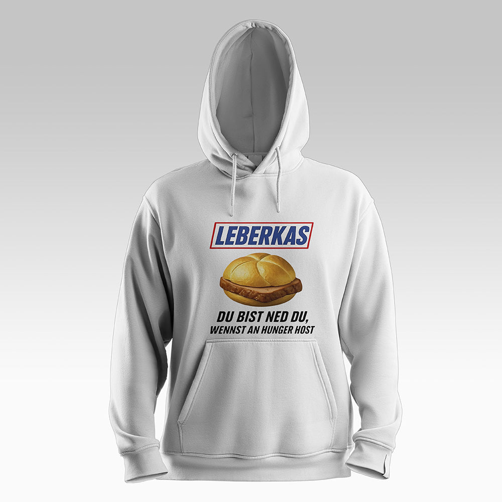 Leberkas-Hoodie-Weiß